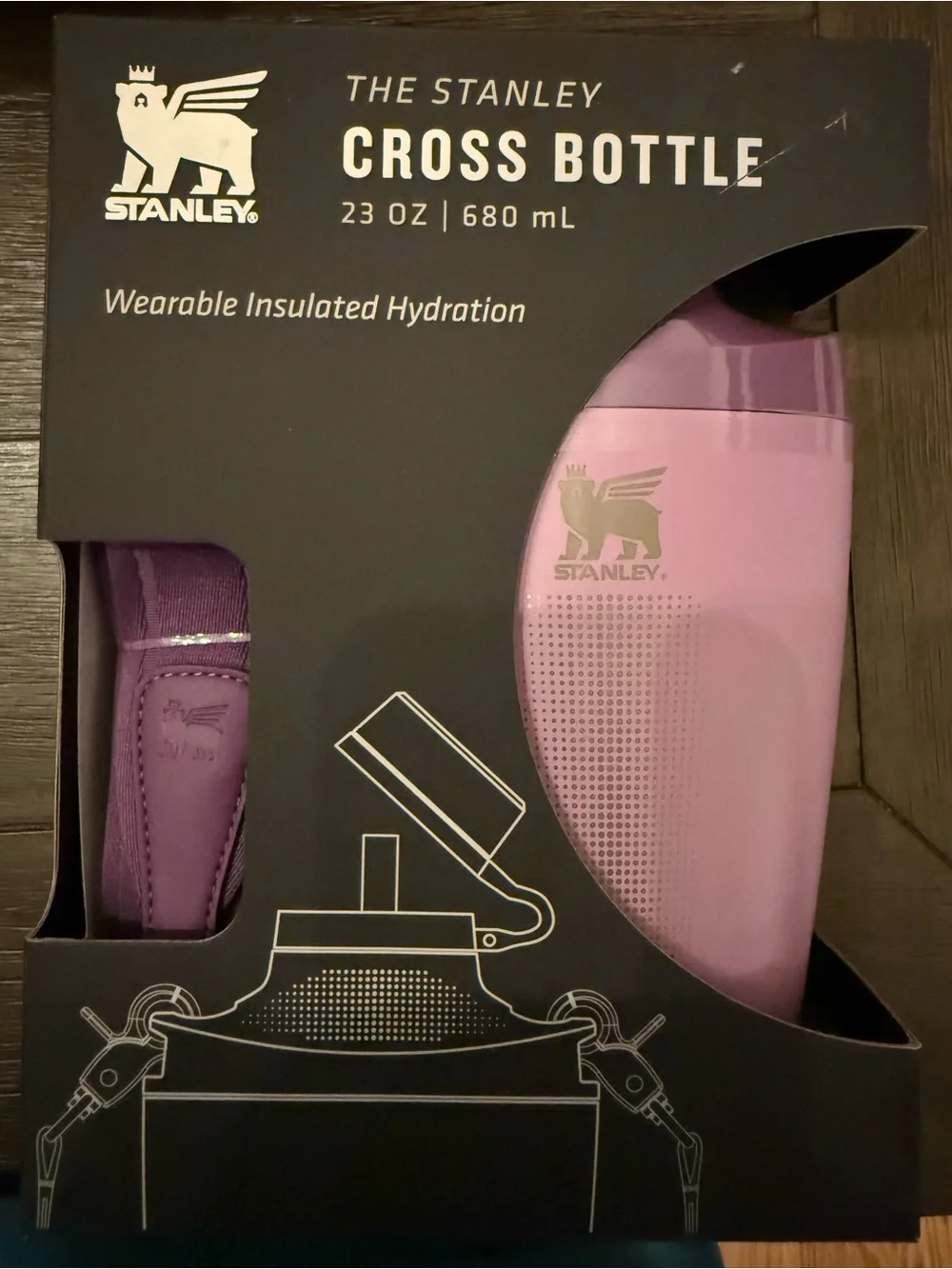 Stanley Purple Cross Bottle Insulated Water Bottle